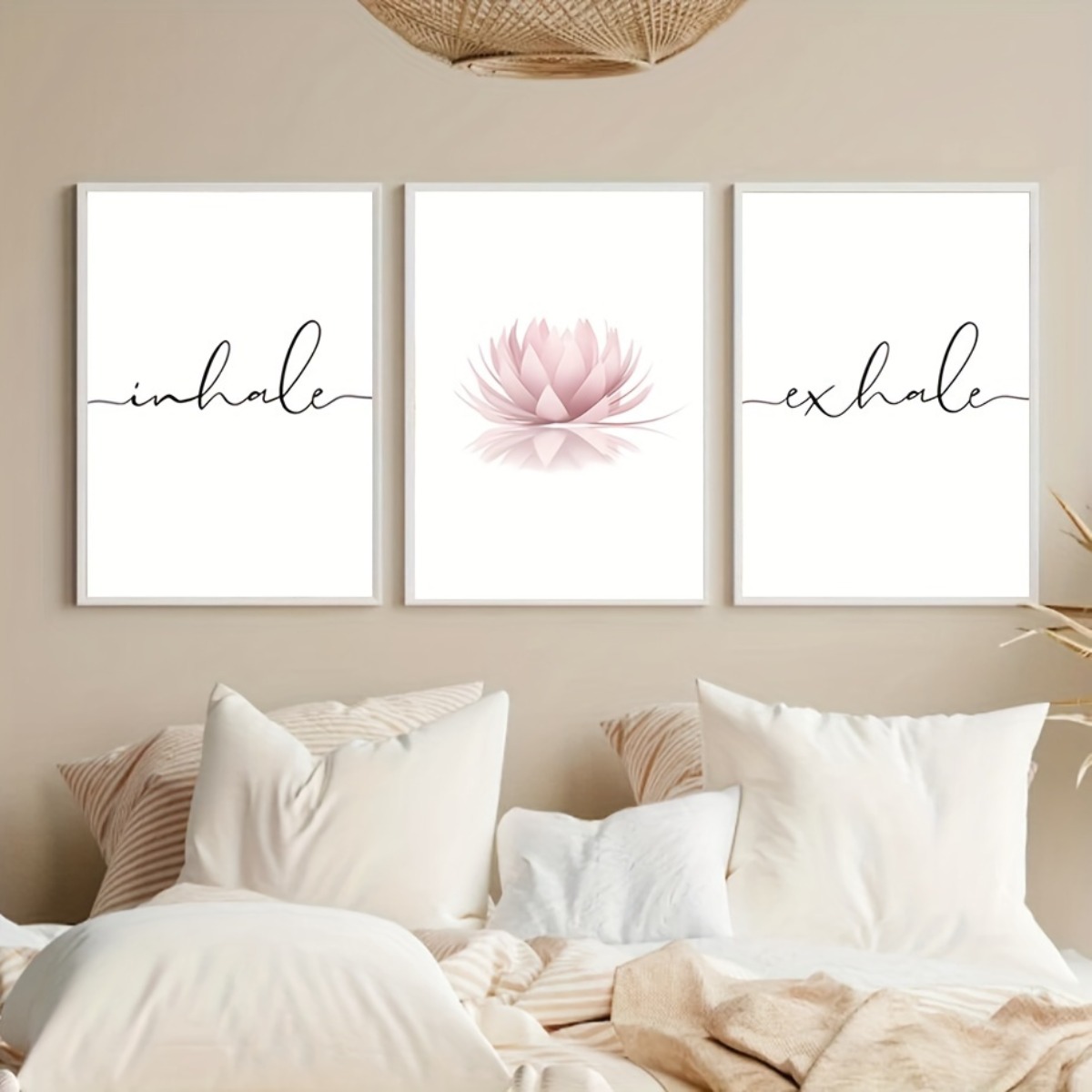 Abstract Canvas Set - 3 szt./zestaw Wdech Wydech Zen Abstrakcyjny