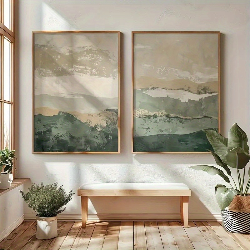 Abstract Canvas Set - 2 szt./zestaw Wabi Sabi Abstrakcyjne Geometryczne