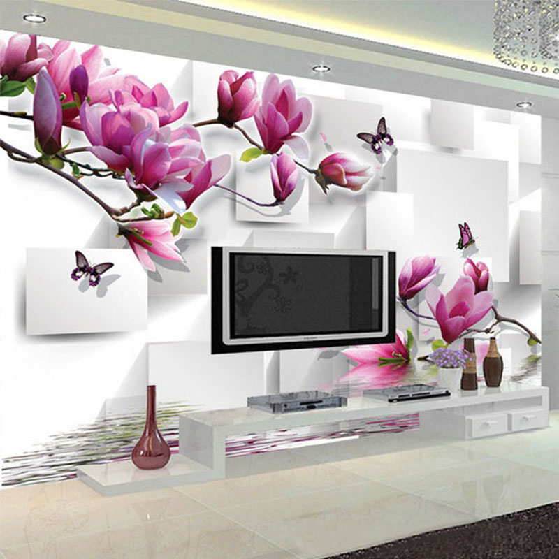 Interior Design Tv Room - Modny wystrój wnętrz fototapeta 3D Stereo