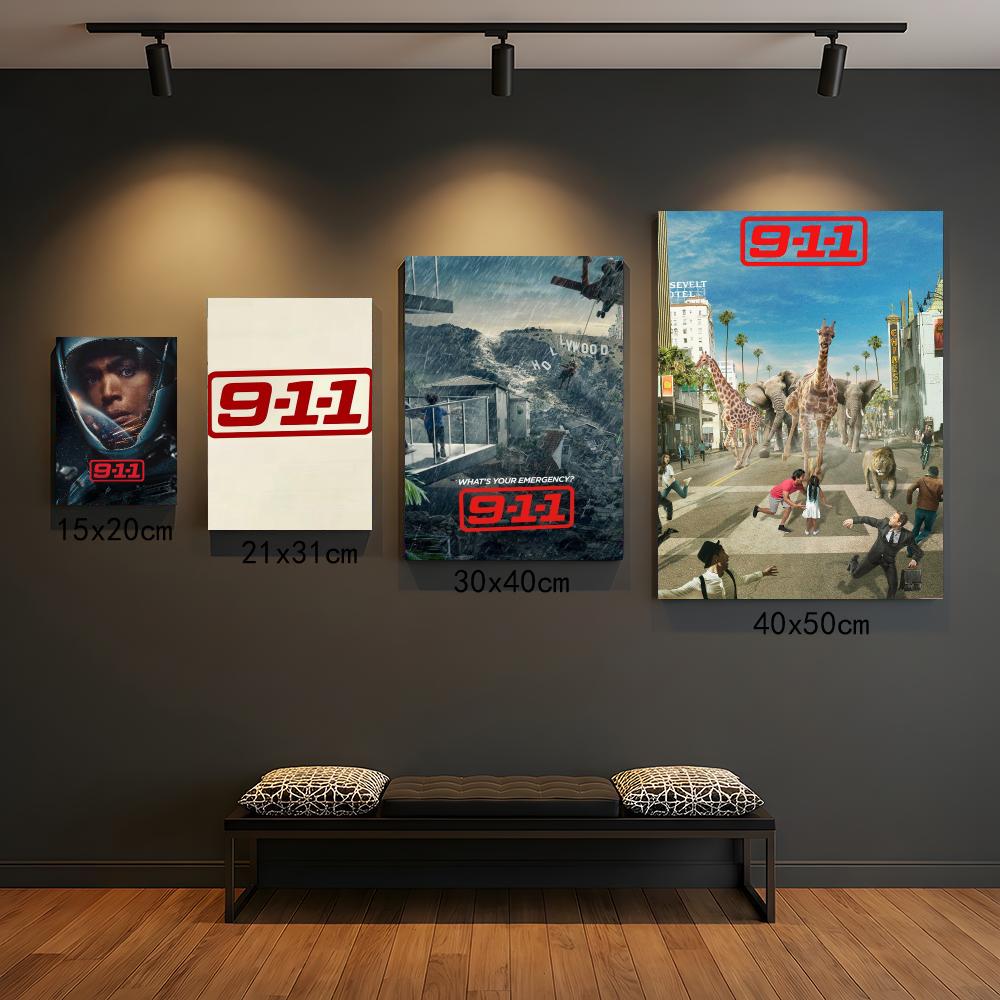 Interior Design Tv Room - serial telewizyjny 9-9-1-1-1 Obraz Kaligrafia Elegancki