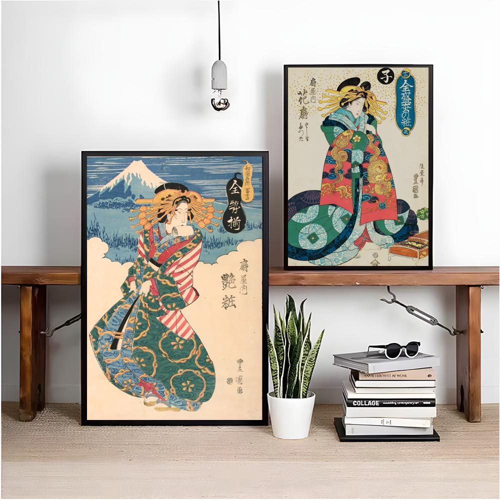 Retro Japońska Gejsza Plakat M – Interior Design Poster recenzja i cena