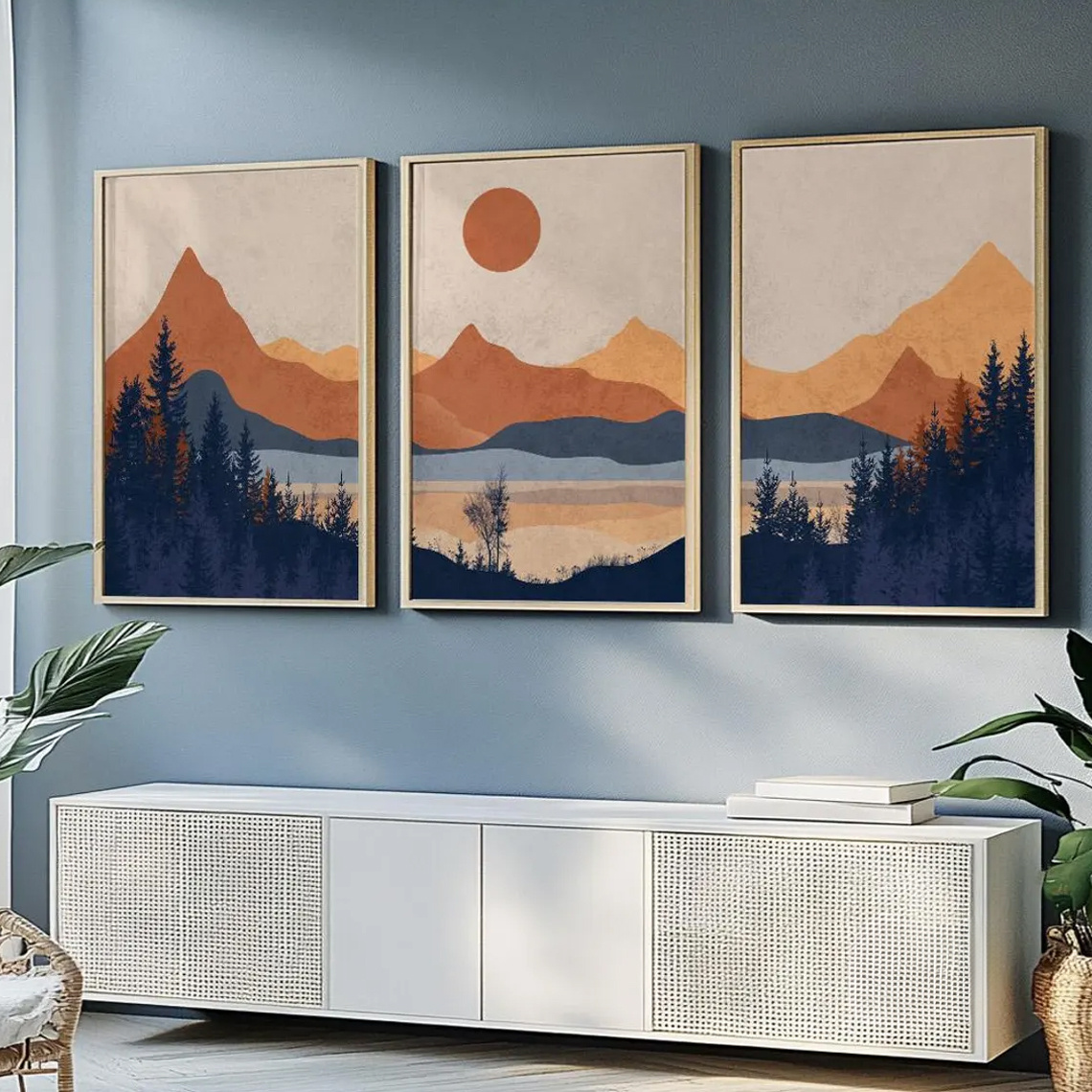 3 szt./zestaw bezramowe, terak – Abstract Canvas Set recenzja i cena