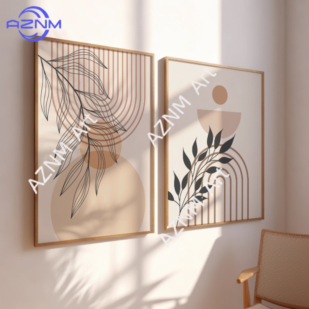 1/2 szt. Zielony zestaw obrazó – Abstract Canvas Set recenzja i cena